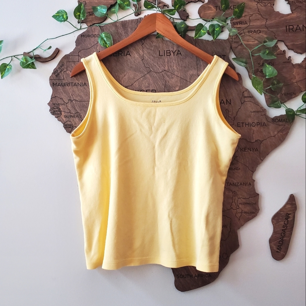 Cute Yellow Boxy Tank Top